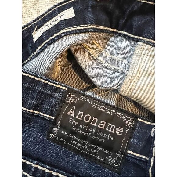 Anoname Denim Paris Skinny cuffs Jeans  size 27 - Picture 7 of 9